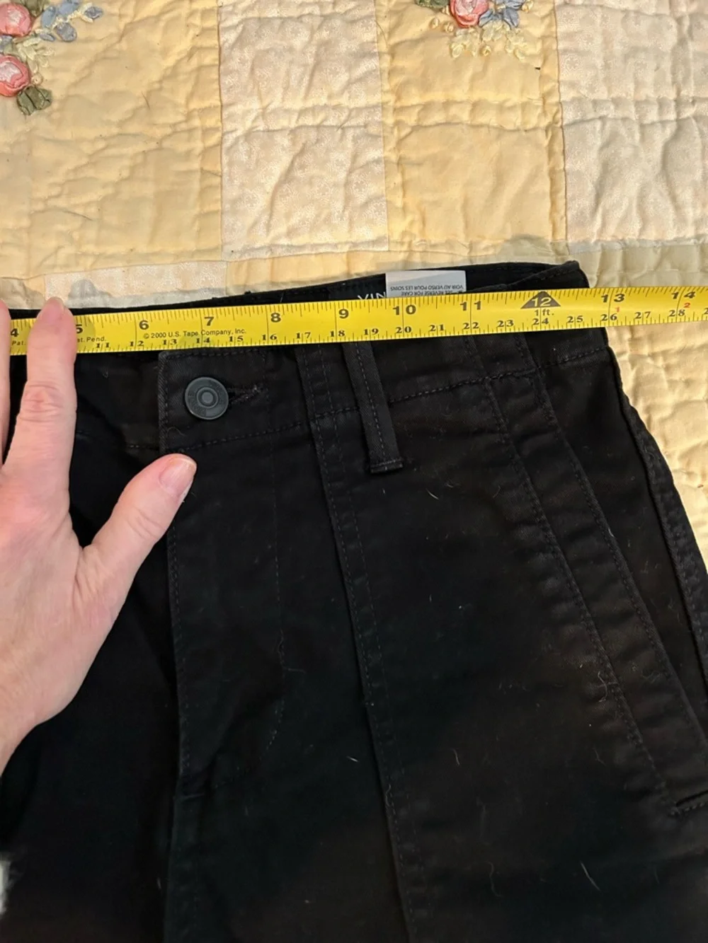 Vince Black Stretch Cotton Utility Pants - Picture 5 of 6